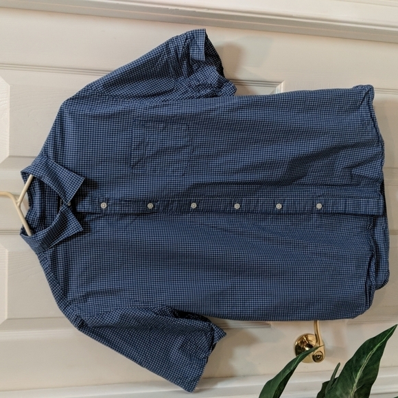 Claiborne Men's Short Sleeve Button Down Plaid Shirt Size Large - Picture 1 of 7